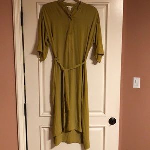 Mustard Chiffon summer dress